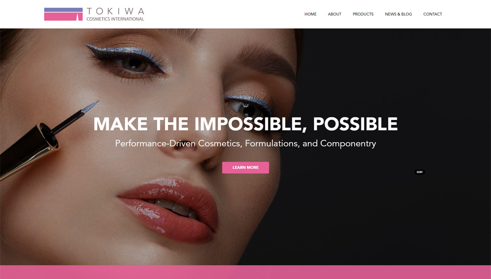 TOKIWA Launches New Website on the Forefront of MakeUp in LA